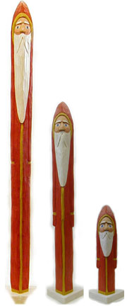 santa wood carving