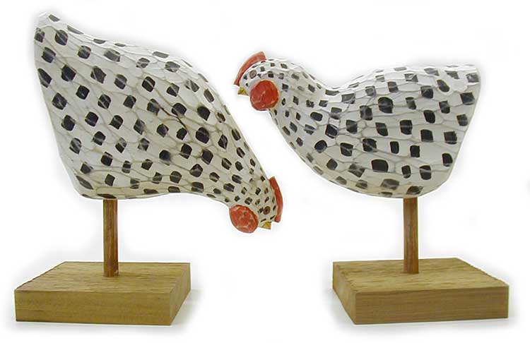 chicken wood carving, folk art