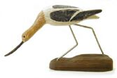 Avocet Hand Carved Shore Bird Decoy