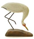 whooping crane Hand Carved Shore Bird Decoy