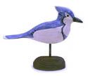 bluejay wood carving, folk art