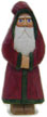 Folk art santa woodcarving