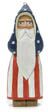 Patriotic Santa wood carving , folk art