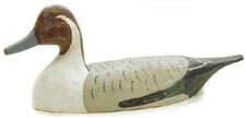 pintail Hand Carved wood Decoy