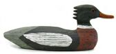 merganser Hand Carved wood Decoy