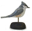 titmouse wood carving, folk art