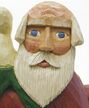 santa wood carving