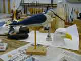 Yellowlegs - Shorebird wood carving