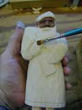 Zwart Piet - Santa wood carving