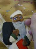 Zwart Piet - Santa wood carving